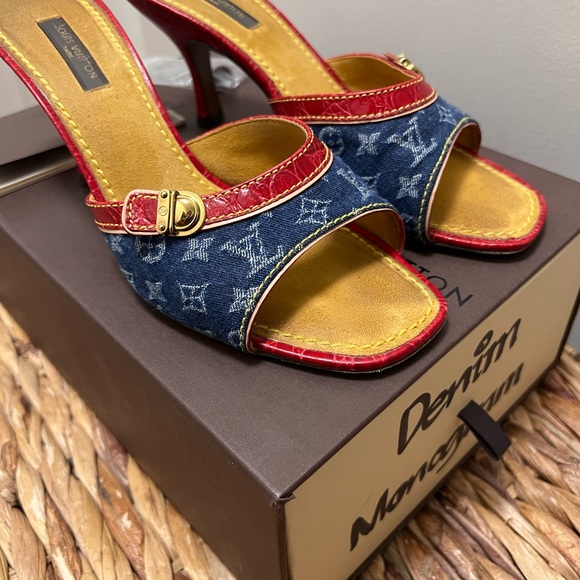 SOLD Louis Vuitton Denim Mule - Picture 4 of 6